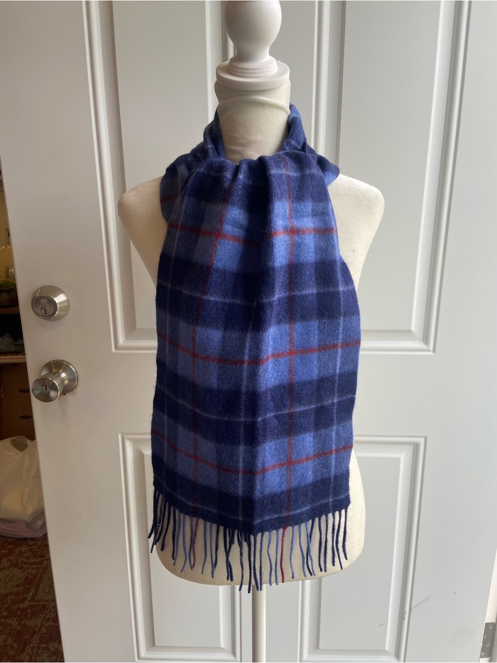 Louisa Perini plaid scarf